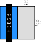 HSE25 25" x 52" work area