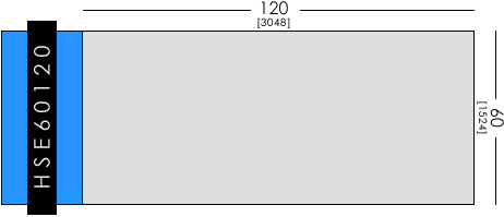 HSE60120 120" x 62" work area